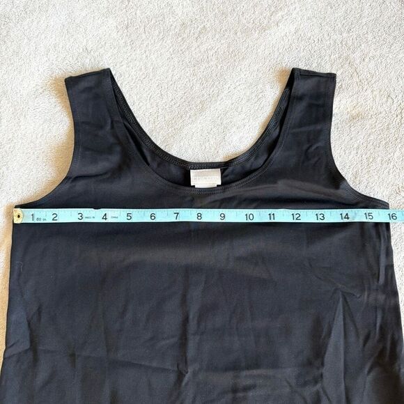 NWOT Chico’s Women’s Microfiber Black Tank Top - Picture 7 of 8